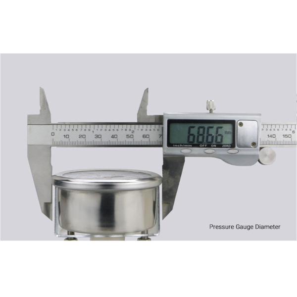 62.5mm NPT1/4 Spring Tube Manometer with 16bar Nominal Diameter and NPT1/4 Connection