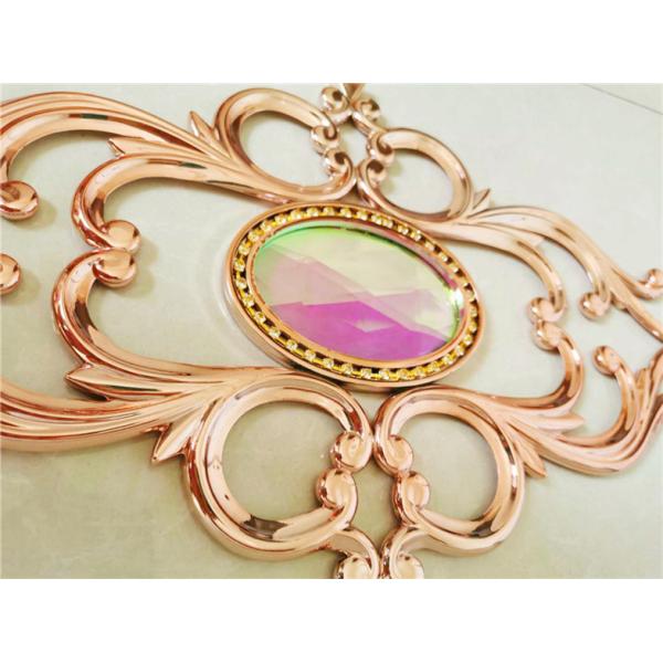 Golden pink  double pane glass inserts flowers decorative double glazing glass and window