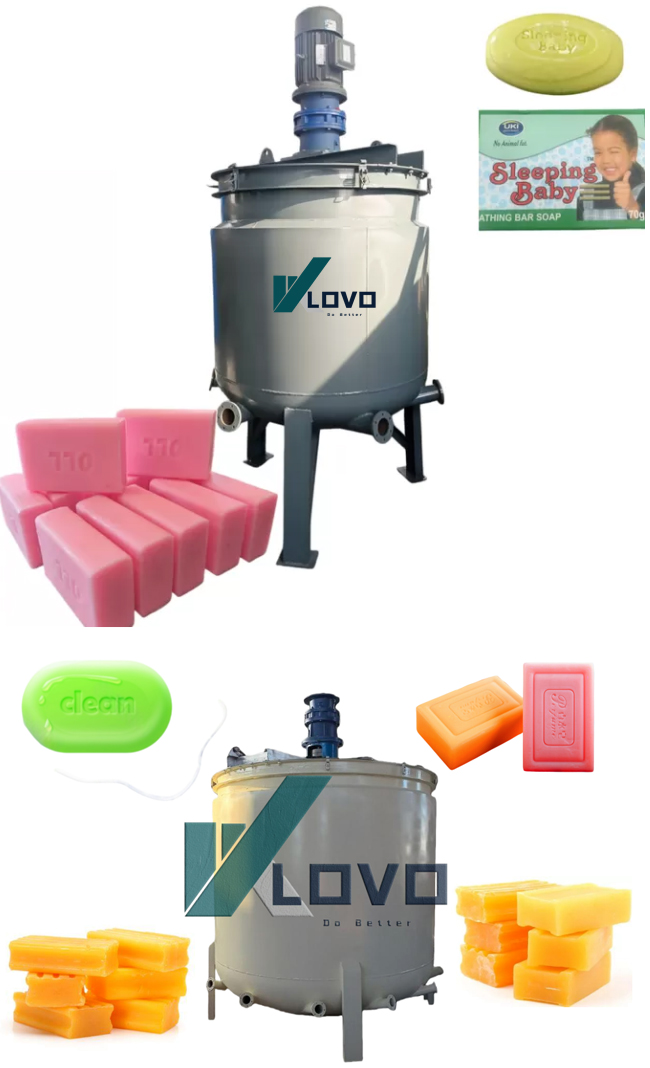 Steam-Jacketed External Coil Saponification Kettle with Powerful Stirring