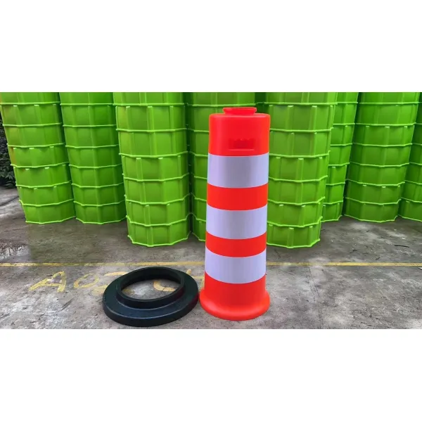 Stackable Reflective PE Traffic Drum Road Safety Barrel for Crash Protection