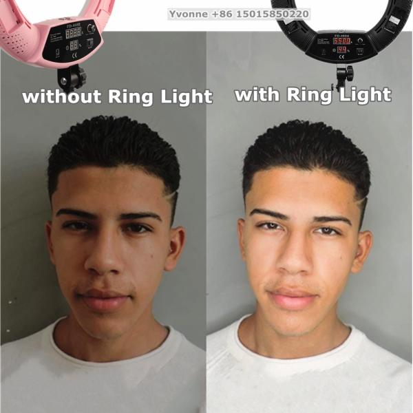 FD-480II 96W Dimmable 18 Inch LED Ring Light with Optional Accessories for Beauty Salon Permanent Makeup Studio