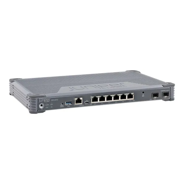 Juniper SRX1500 AC Firewall with 9.2Gbps Throughput, Dual Flash-SSD Storage, and 1U Rack-Mount Design for Enterprise Security