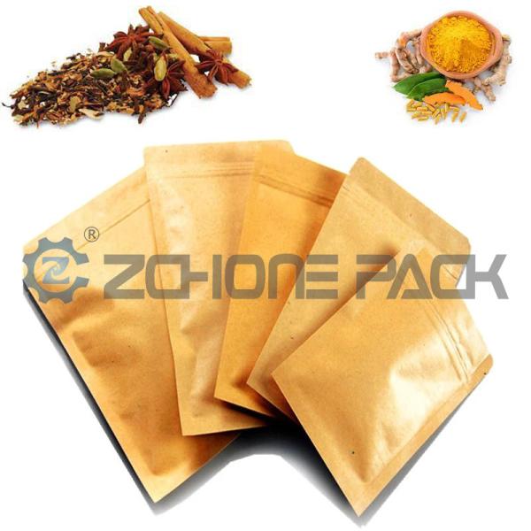 O empacotamento de alimento do saco do papel de embalagem Premade dos malotes ensaca o suporte acima dos sacos do zíper