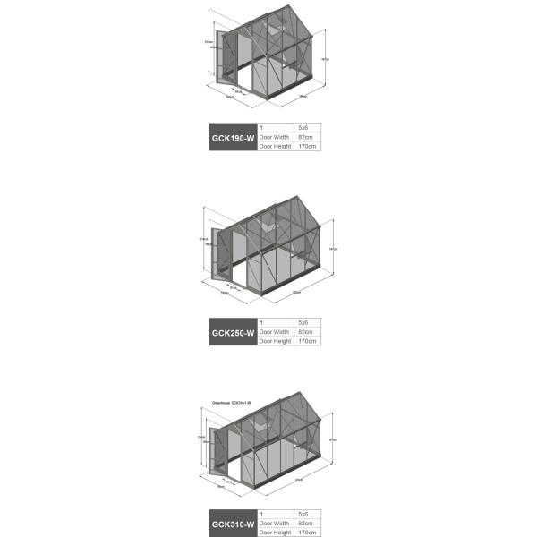 Strong Aluminum Hobby Greenhouse 6x6ft 6x8ft 6x10ft UV Protecting