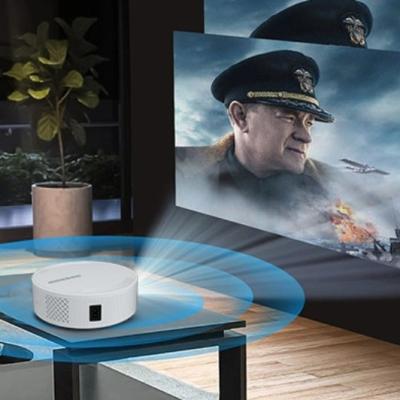 Projector inteligente 4K versátil e leve com resolução suportada 1280X720P