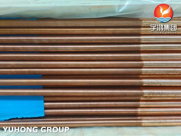 ASTM B111 C12200 Cooling Copper Tube Aluminum Fin Coil Pipe Bundle Custom