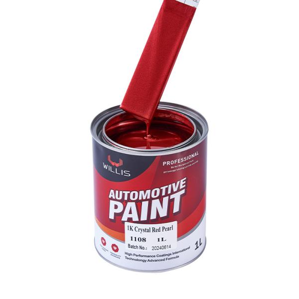 Acrílico Flash Clear Pearl Pintura Automotiva Alta Solididade Rápido Seco Tempos, 1K Cristal Vermelho Perla, Cor de Pintura Acrílica