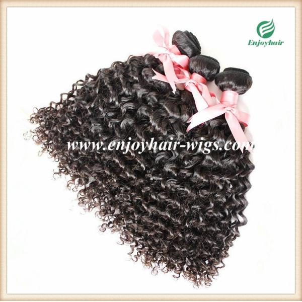 Brazilian 5A virgin remy hair weave ,natural color(can be dye) deep curly 10''-26''length