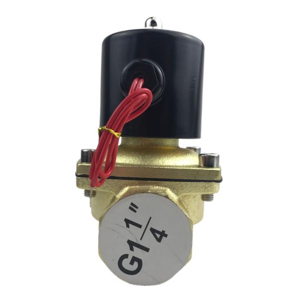 Normalmente abierto 2W350-35 1 1/4 pulgadas de latón puro válvula de solenoide de agua válvula de aire NO
