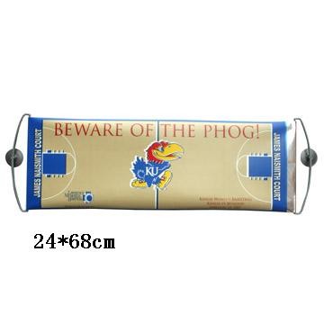 Fan Hand Held Custom Printed Vinyl Banners Colored Scrolling Style 24*70CM