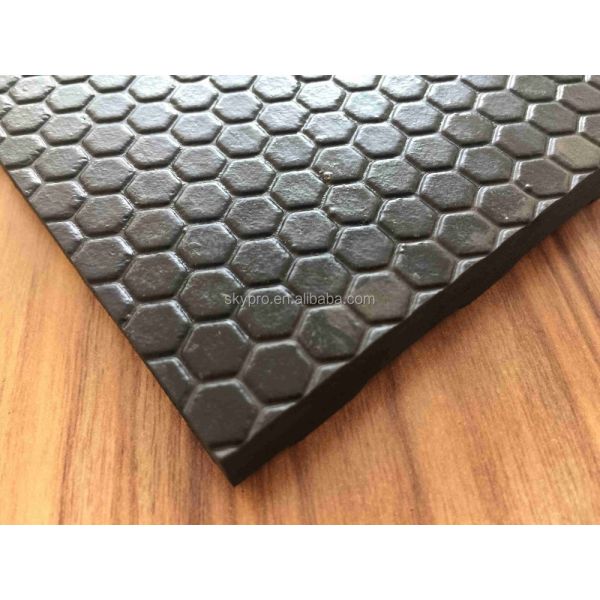 8mm Thickness Double Side Heavy Duty Rubber Horse Stall Mat with Square Hexagon Pattern