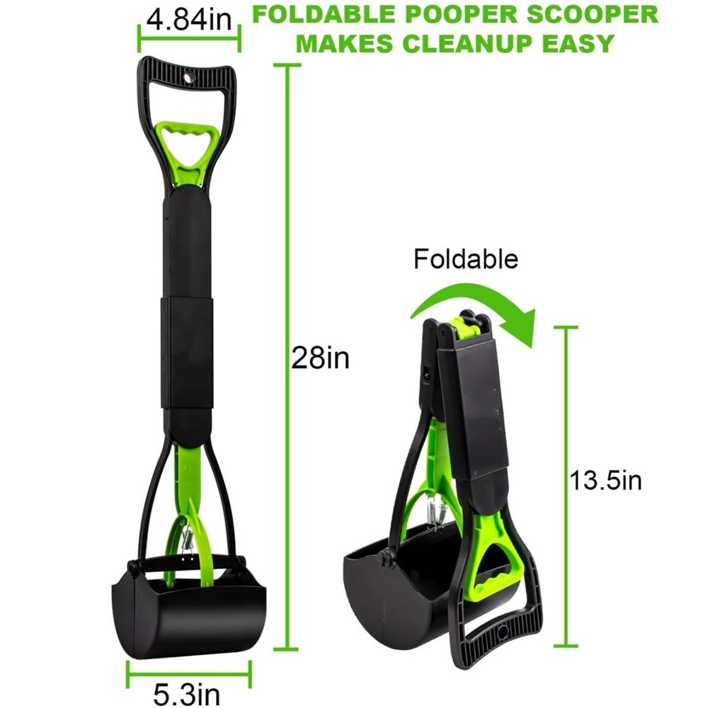 28 Inch Long Handle Heavy Duty ABS Frame Dog Poop Scooper