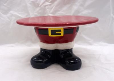 Santa Feet Shoes Christmas Cake Stand For Holiday Christmas Decoration