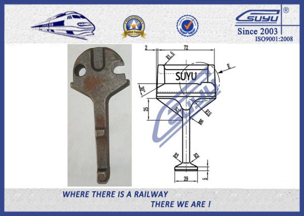Prendedores Railway ombro de superfície personalizado da estrada de ferro QT500-7