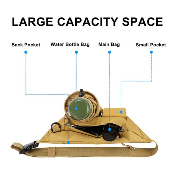 Belt Sport Pouch Waist Bag Cell Phone Small Fanny Pack For Running Messenger 14X6
