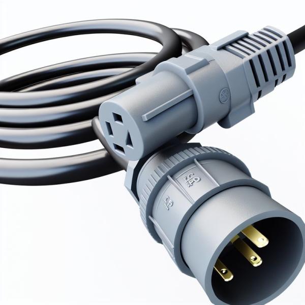 Ac Connector NEMA 1-15P To NEMA1-15R Prong Reel Extension Main Extender Power Cord