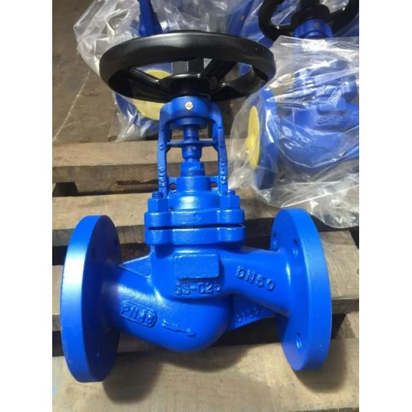 DIN bellows globe valve handwheel operation