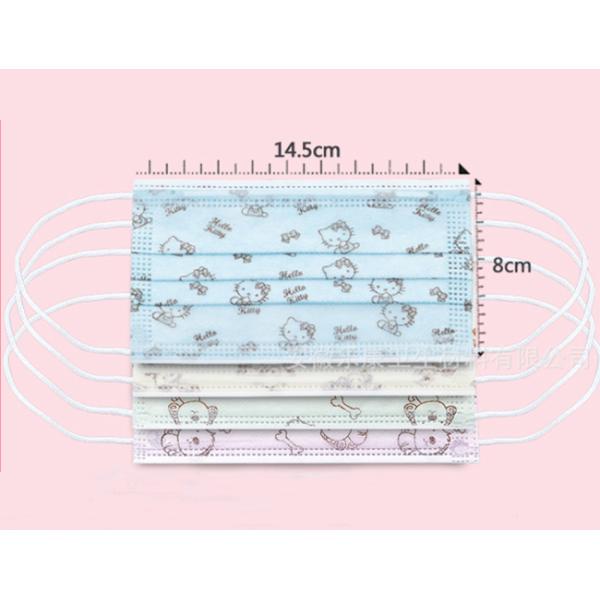 Printed Pattern Melt Blown Children'S Disposable Face Masks Medical Dustproof OEM
