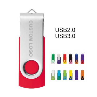 Flash Memory Disk Creative 360 Degree Rotating Personality Flash Drive 64g 32g 16g8g Enterprise Lettering Logo Wholesale USB Flash Drive