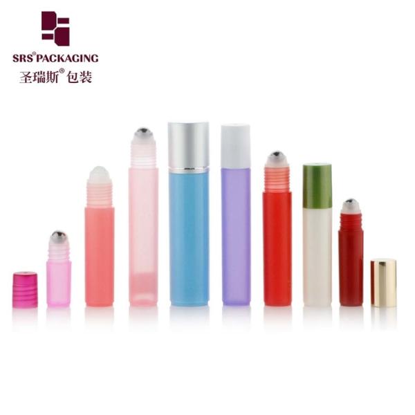 RPA-5ML Bulk Price Red Empty Roller Bottle for Eye Care Under Eye Roller Ball with Gold Screw Cap Factory Sale