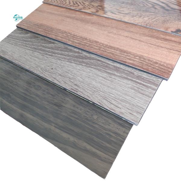 Revestimiento de grano de madera de núcleo mineral a prueba de fuego Panel ACP Excelente resistencia a las intemperie 2440 mm de longitud