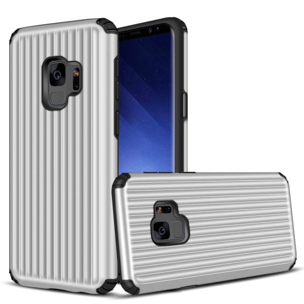 Anti - Slip Blue PU TPU Smartphone Protective Case Cover For Samsung Galaxy S9 S9+