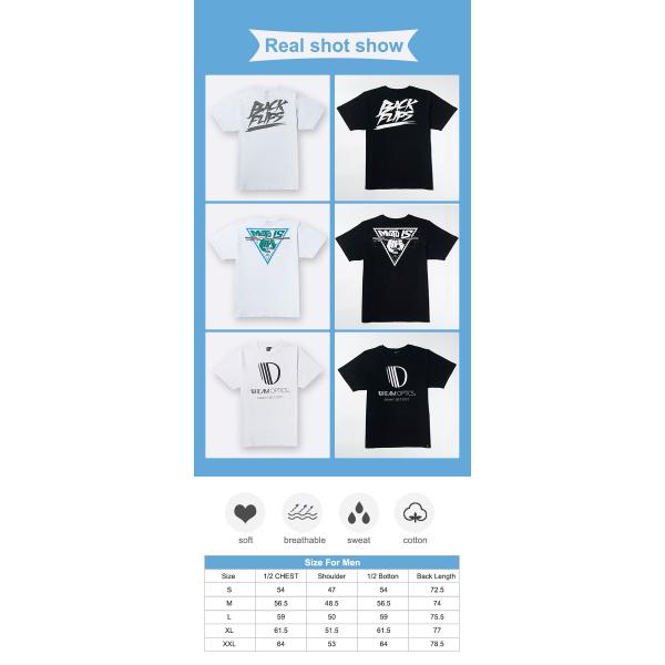 Men's Plus Size 100% Cotton Short Sleeve Polo Tshirt with Custom Print in Soft White