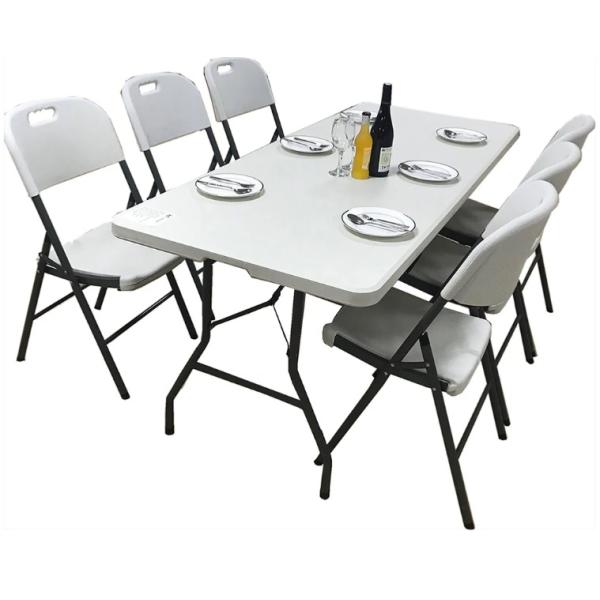 Сверхмощная общего назначения пластиковая располагаясь лагерем портативная машинка стула складного столика 6ft крытая на открытом воздухе