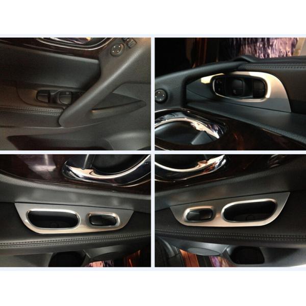 Partes de recubrimiento del interior de automóviles personalizadas NISSAN X-TRAIL 2014 Armrest Marco cromado