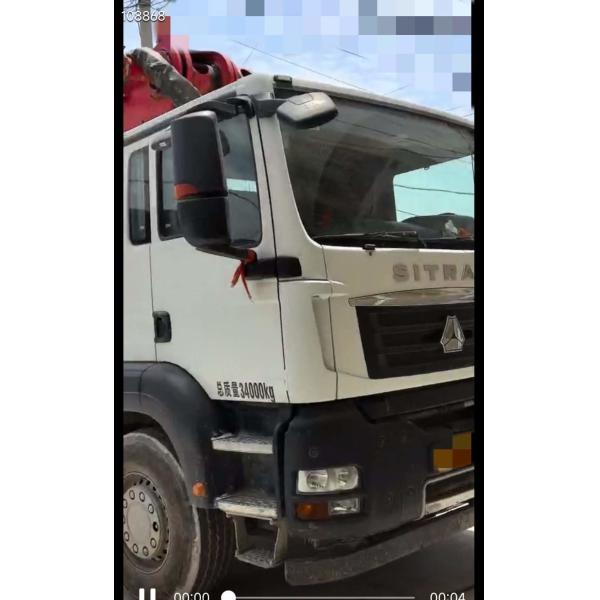 Подержанный Sany Sitrak Шасси Бетонный насос 49м с меньшим количеством рабочих ч
