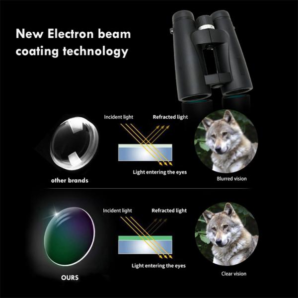 Двойной телескоп компакта 10x42 HD шарнира бинокулярный для путешествовать звероловства