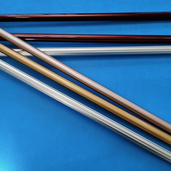 Zinc Alloy 22 Inch 6.7m Black Rod Iron Curtain Rods