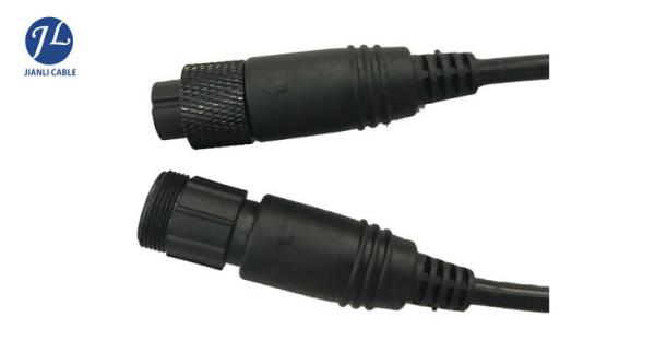 Trailer Truck Backup Camera Cable 6 Pin Male To Female For Video Signal Transmit