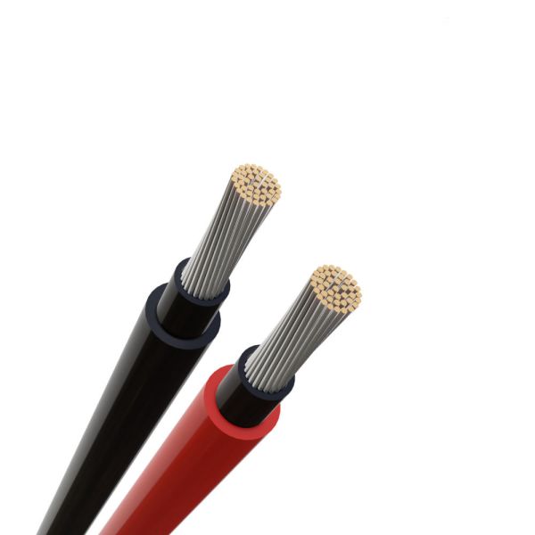 DC Solar Cable with Cross-linked Polyethylene (XLPE) Insulation, Flame Retardant, and TUV EN50618:2014 Certification for Solar Power Transmission
