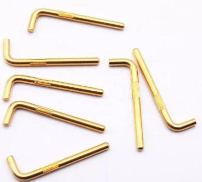 12V Terminal Electrical Pogo Pins 90 Deg Bending High Voltage Pogo Connector Pin