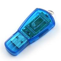 Lecteur instantané en plastique en aluminium et transparent 128GB 256GB USB 2,0 et USB 3,0 d'USB