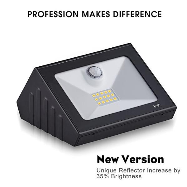 Portable 140lm Solar Motion Sensor Fence Lights / Ce FCC Solar Waterproof Wall Light