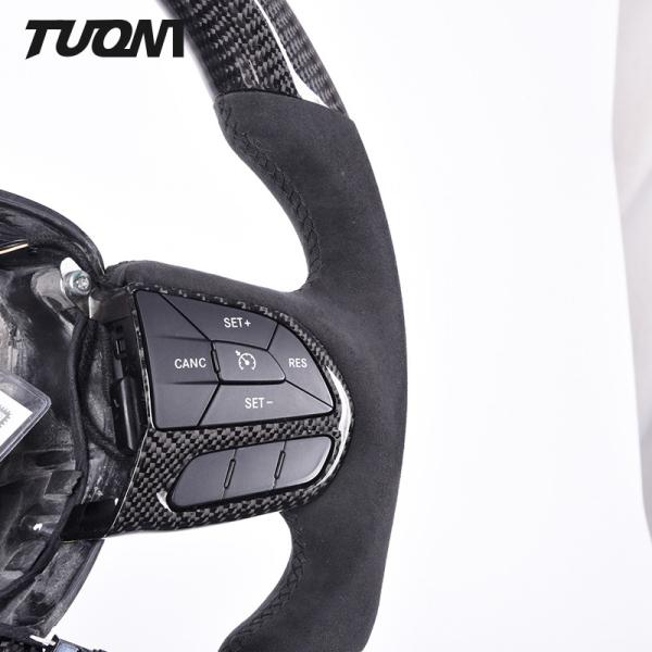ODM Ram Dodge Carbon Fiber Steering Wheel Black Alcantra 350mm