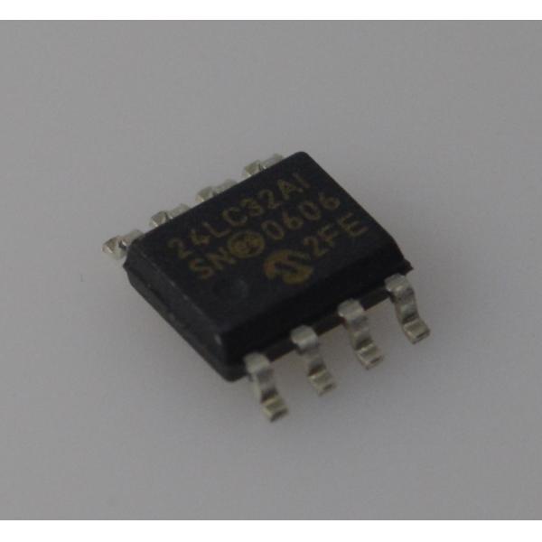 24LC32A-I/SN 32K I2C EEPROM 400kHz Speed 1M Write Cycles 2.5-5.5V Range 64-Byte Page Industrial Grade Low Power RoHS Compliant Compact SOIC-8 Package