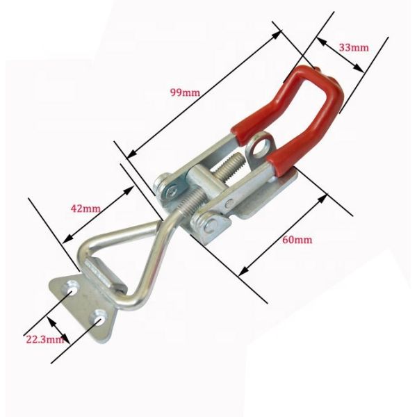 Adjustable Galvanized Toggle Latch with Custom Logo for Secure Draw Latch Applications