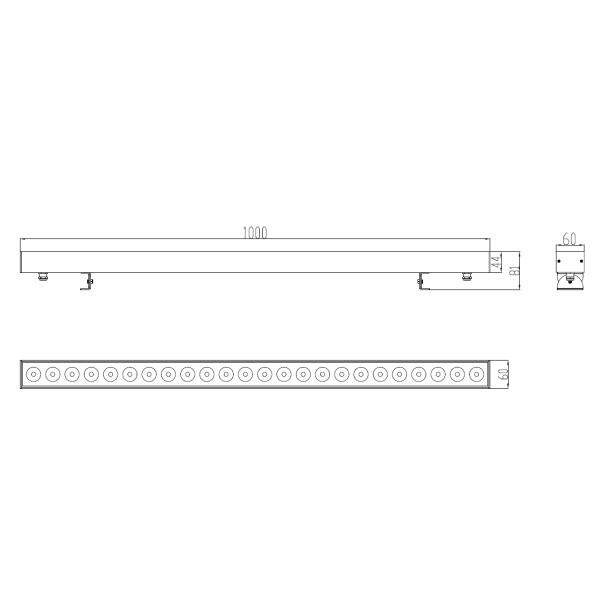 Адвокатура СИД приспособлений освещения 40W мытья стены СИД 24VDC RGB RGBW с управлением DMX
