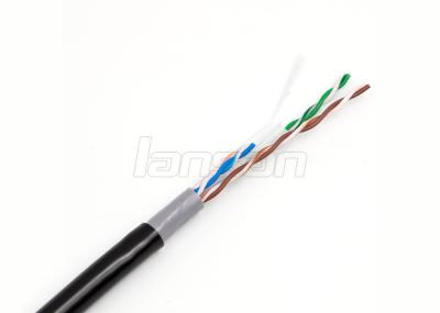 Transmissão estável torcida dos dados do PVC 305m Cat6 Lan Cable 1000ft dos pares para exterior