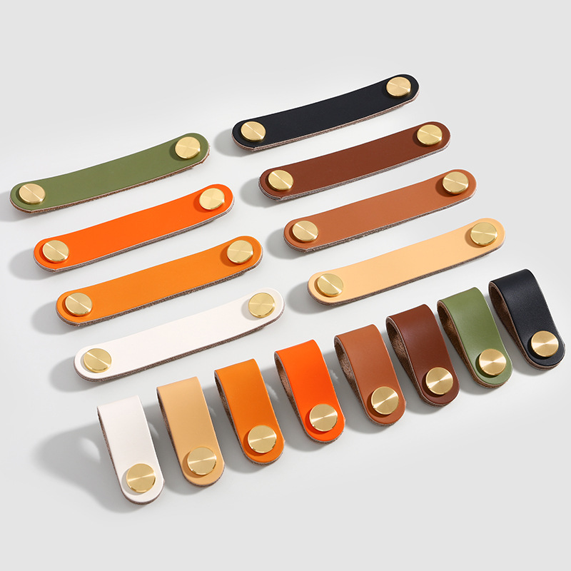 Colorful Contemporary Square Zinc Alloy Pull Handle Drawer Knobs with Metal Button for Apartment Use Cabinets Wardrobes Dressers