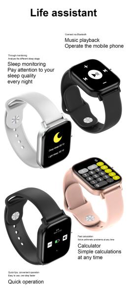 Smart Watch Men  Calling 1.75 Inch 420*480P Screen Tracker Fitness Sport Women DT36 Smartwatch W26M