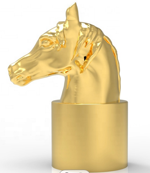 Hot-End Deer Shaped FEA 15 Zamak Perfume Caps Zinc New Design Existing Mould Perfume Cap