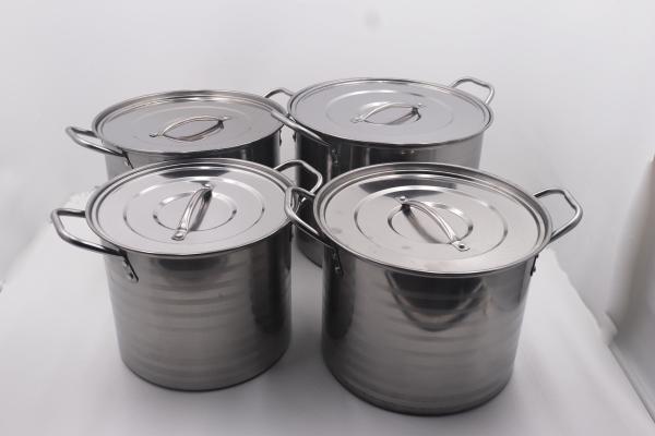 6L/10L/12L/16L 4pcs high quality stainless steel cookware set & 24 /26/28/30cm cooking  pot & 8pcs  410# stcok pot