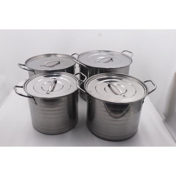 6L/10L/12L/16L 4pcs high quality stainless steel cookware set & 24 /26/28/30cm cooking pot & 8pcs 410# stcok pot