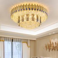Lustre en cristal de luxe post-moderne plume plafonnier salon salle à manger chambre lampe