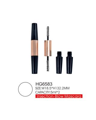 10ml 2 In 1 Double Empty Mascara Tube And Wand Gold Middle Part