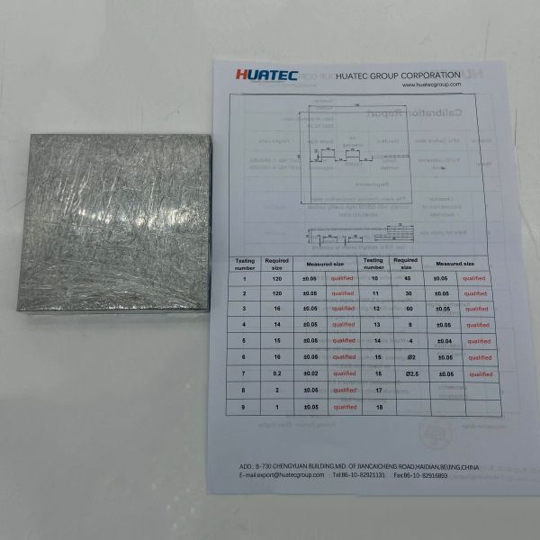 Custom TOFD Standard Surface Finish Calibration Block 1018 Steel Ultrasonic NDT Calibration Block